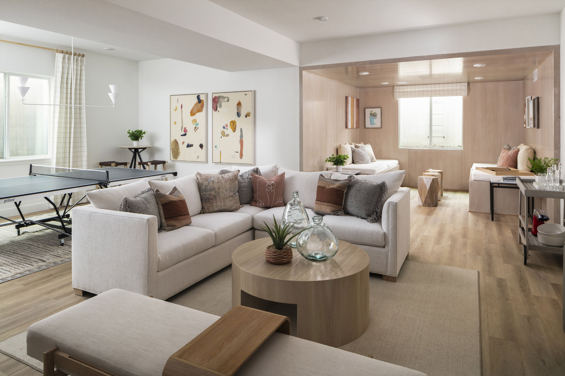 Scout Model Home Finished Basement